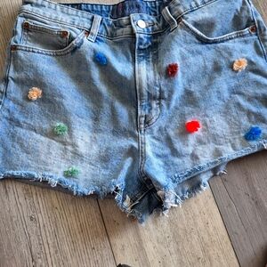 Lucky Brand Denim Shorts with Colorful Accents